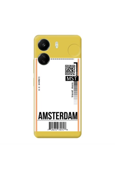 Other Xiaomi Redmi 13C Amsterdam Travel More Yellow Colored Silicone TPU Θήκη