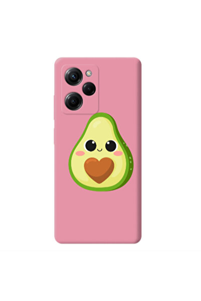 Other Xiaomi Poco X5 Pro Baby avocado Pink Colored Silicone TPU Θήκη