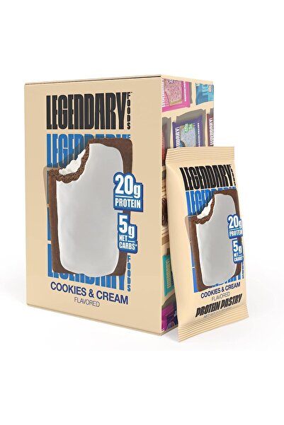 LEGENDARY FOODS 20 gr Protein Bar Alternative Tasty Pastry - Cookies & Cream ...