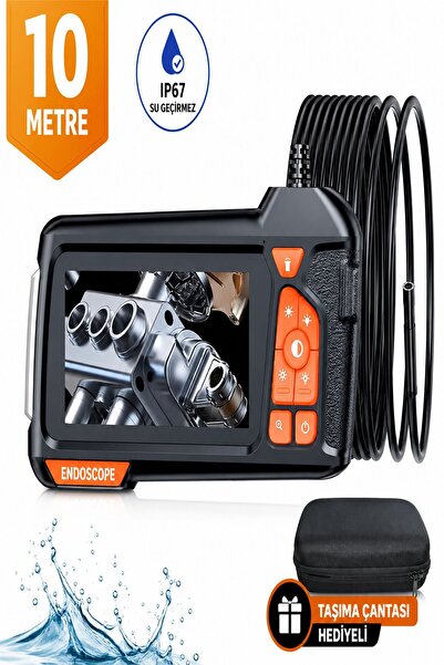 ULTRATEKNO 10 Metre Endoskop Kamera 1080P HD Boru İçi Görüntüleme Kamerası 4....