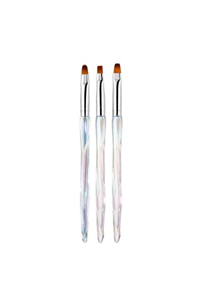 Tradesor Σετ πινέλα μανικιούρ Nail Art - B111 - 3pcs - 910471