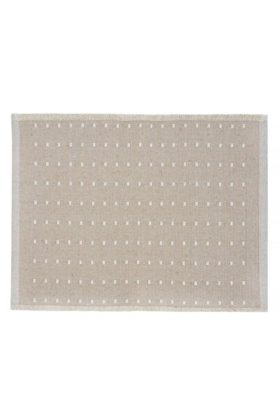 Z Store Μπεζ Βαμβακερό Σουπλά με Πουά & Φούντες - 42x30εκ.