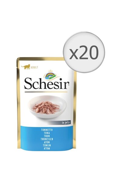 Schesir Hrană umedă pentru pisici cu ton 20x85gr
