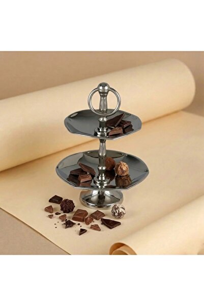 Al Hadaya Mall Stainless Steel Nut Tray with Elegant and Luxurious Design - S...