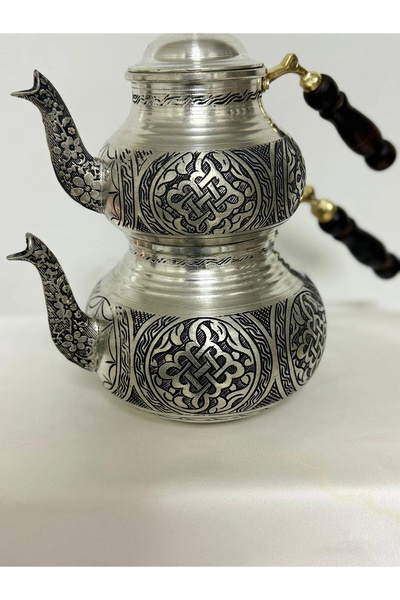 TADACAKSIN Teapot Embroidered Model 1 with Tin