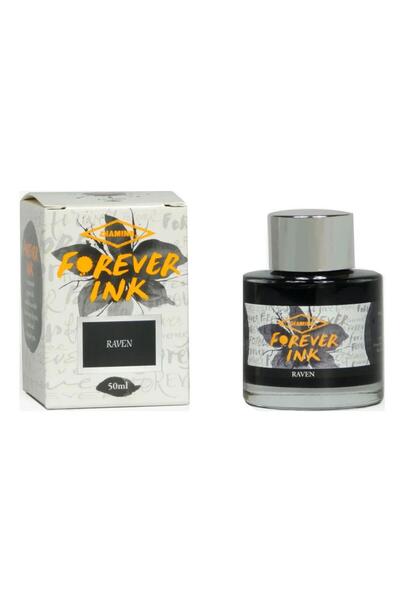Diamine Forever Permanent & Waterproof Pigment Şişe Mürekkep 50ml Raven
