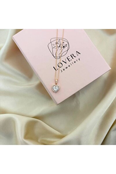 Lovera Jewellery 925 Ayar Gümüş Sertifikalı Beyaz Taşlı Pırlanta Montürlü Kal...