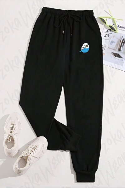 ZOKAWEAR Unisex Parakeet Printed Sweatpants