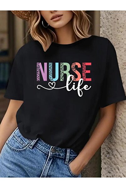 17 seramik تي شيرت برسومات تذكارية من Wo Life RN LPN CNA - طباعة جلد الفهد وت...