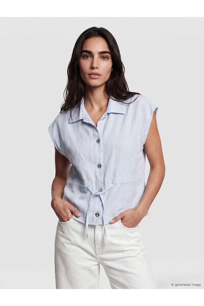 LC Waikiki Vizyon New Season Linen Blend Women's Vest