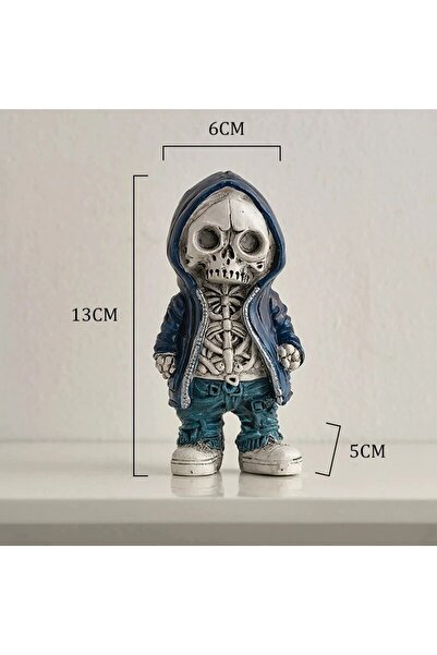 choice2 A Skeleton Doll Resin Jewelry Character Statue Home Creative Cool Roo...