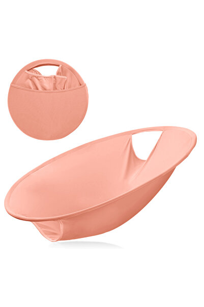 choice2 Peach color Portable Foldable Dirty Clothes Basket Storage Basket Lau...