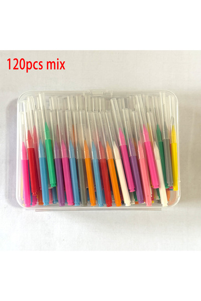 Choice 120pcs mix 120Pcs/Box Interdental Brushes Health Care Tooth Escova Int...