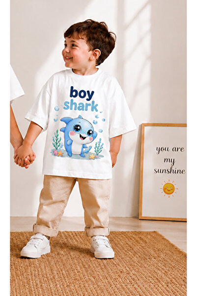 MiniHouse Mother Son - Daughter Shark Design T-Shirt (the Price Is for One It...