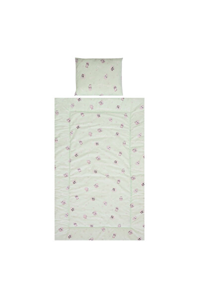 LORELLİ Set lenjerie pat 3 piese, bumbac ranforce, Cosy, Friends Green