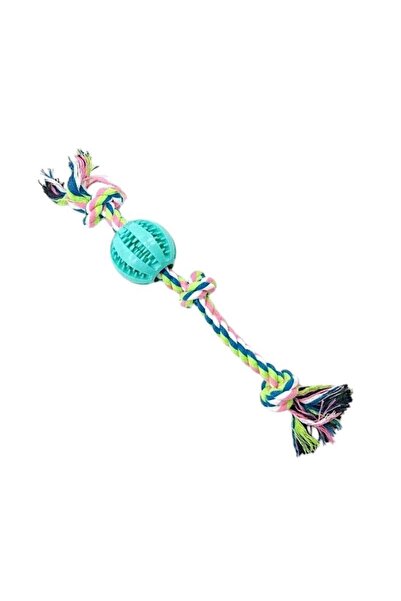 Tradesor Παιχνίδι σκύλου σχοινί με μπάλα - 40cm - 12pcs - 550637