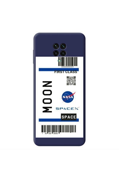 Other Xiaomi Redmi Note 9 Pro Moon spacex Dark blue Colored Silicone TPU Θήκη