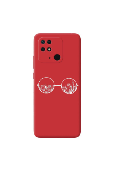 Other Xiaomi Redmi 10C Sunglasses Red Colored Silicone TPU Θήκη