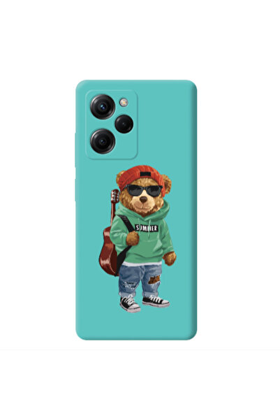 Other Xiaomi Poco X5 Pro Summer Tedy Turquoise Colored Silicone TPU Θήκη