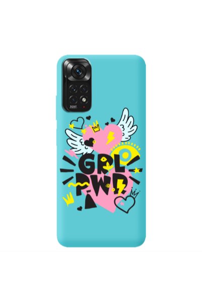 Other Xiaomi Redmi Note 11 4G Grl Pwr Turquoise Colored Silicone TPU Θήκη