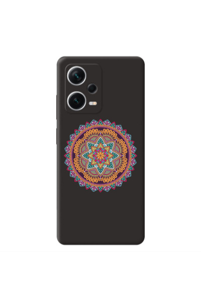 Other Xiaomi Poco X5 Mandala D102 Black Colored Silicone TPU Θήκη