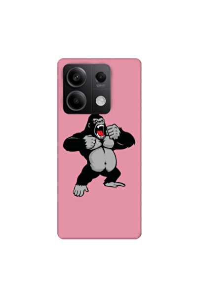 Other Xiaomi Redmi Note 13Pro 5G Angry Gorilla2 Pink Colored Silicone TPU Θήκη