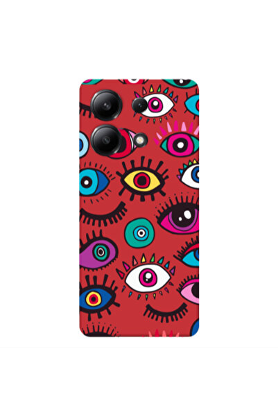 Other Xiaomi Redmi Note 13 4G Multiple eyes Red Colored Silicone TPU Θήκη