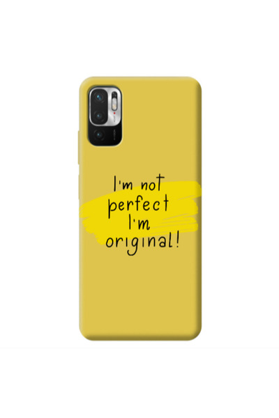 Other Xiaomi Redmi Note 10 Pro 5G I m not perfect Yellow Colored Silicone TPU...