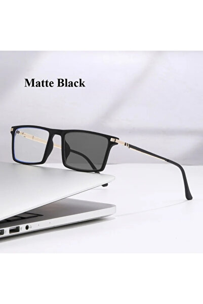 Choice19 1.5 Matte Black Multifocal + Photochromic Reading Glasses Eyewear fo...
