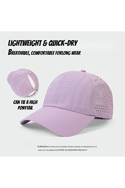 Choice Adjustable Lavender 1pc Quick Drying Tongue Baseball Caps for Women Su...