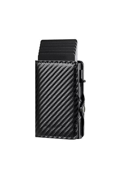Choice1 Carbon Fiber Carbon Fiber Holder Men's RFID Blocking Smart Metal Thin...
