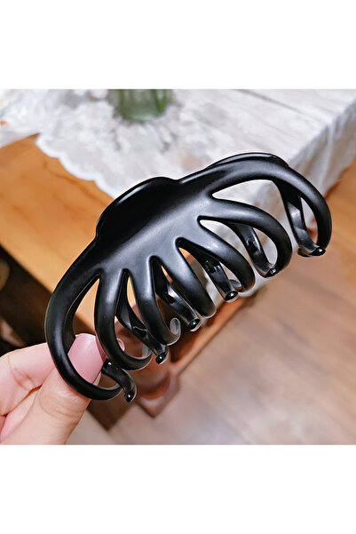 Choice3 matte balck 1PC Korean Solid Large Hair Claw Elegant Acrylic Hairpins...
