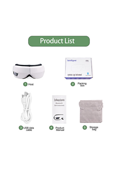 Choice1 With Box 6D Smart Bluetooth Music Eye Massager Vibration Airbag Compr...