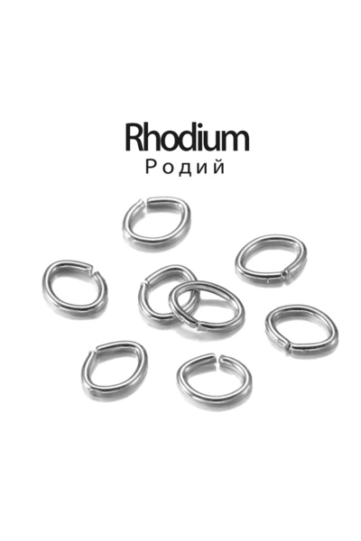 Choice4 3x4mm Rhodium 300pcs/lot 4 5 6 7mm Oval Jump Rings Split Rings Connec...