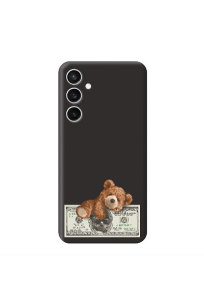 Other Samsung S24 FE Money Style Black Colored Silicone TPU Θήκη