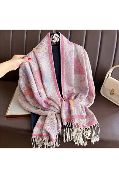 choice2 70x180cm T514-17 2025 Luxury Thick Cashmere Scarf Women Print New Wra...