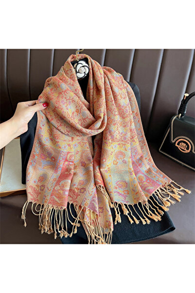 Choice4 70x180cm T828-14 2025 Luxury Thick Cashmere Scarf Women Print New Wra...