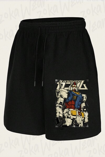 ZOKAWEAR Unisex Gundam the First Design Printed Shorts