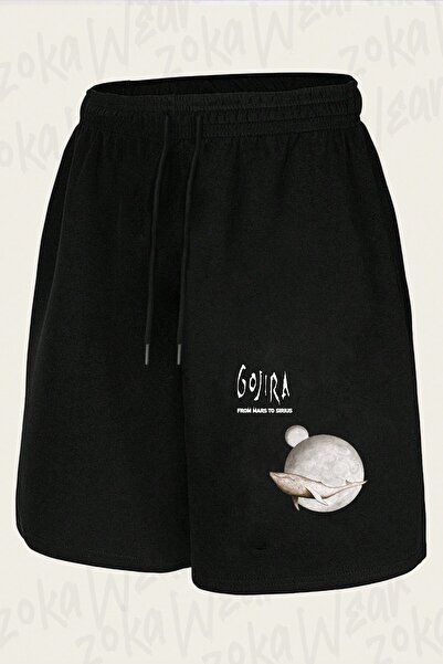 ZOKAWEAR شورت مطبوع بتصميم Gojira 2 للجنسين