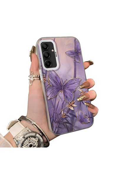 Hontinga Samsung Galaxy A15 Compatible Silicone Edge Hard Back Case Couple Ph...