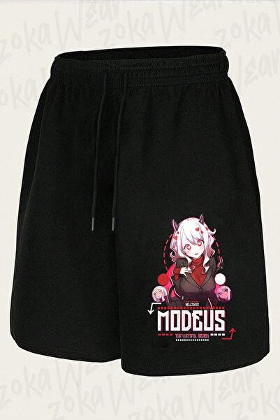 ZOKAWEAR Unisex Helltaker Modeus the Lustful Demon Design Printed Shorts