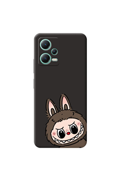 Other Xiaomi Redmi Note 12 Pro 5G Labubu7 Black Colored Silicone TPU Θήκη