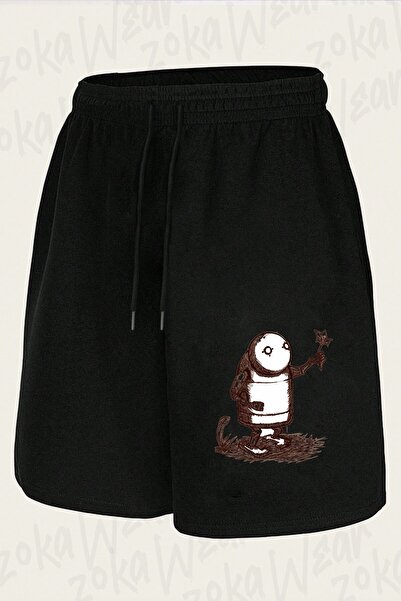 ZOKAWEAR Unisex Nier Automata Robot Design Printed Shorts