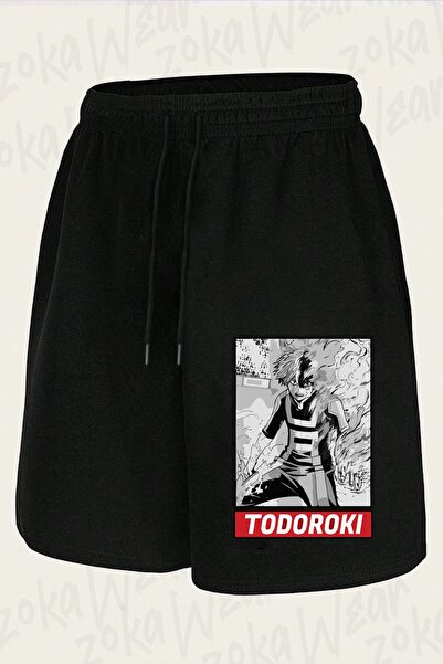 ZOKAWEAR Unisex σορτς με στάμπα My Hero Academia Shoto Todoroki