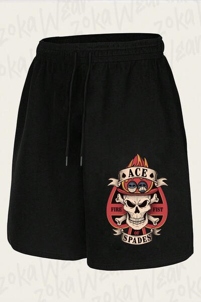 ZOKAWEAR Unisex One Piece Portgas D Ace Design Printed Shorts
