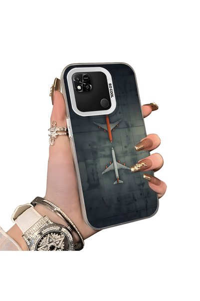 Hontinga حافظة هاتف Redmi 9c متوافقة مع حافظة الهاتف ذات الحواف الصلبة المصنو...