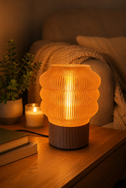GRA Design Lab Modern Dekoratif Masa Lambası E27 Duy LED Rustik Ampul Dahil A...