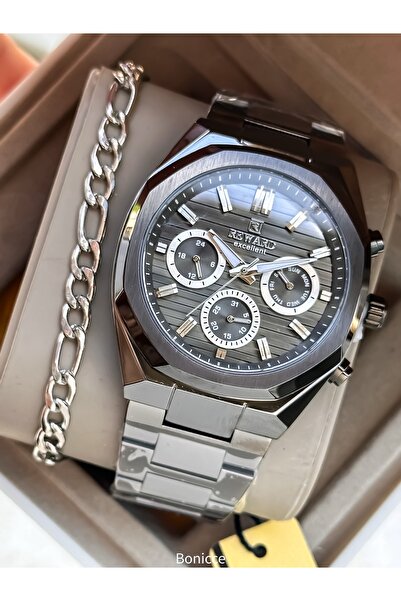 Reward Functions Active, Smoked Steel Cord in Stylish Box, Smoked Dial, Men's...