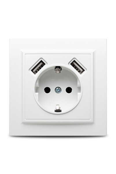 NOVELITE Priza Schuko 2xUSB ST Racer, 1301.200,
