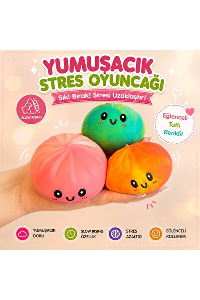 Gezinfini Hediyelik Büyük Boy Süngerli Sürpriz Renkli Çin Mantısı - Dumpling ...